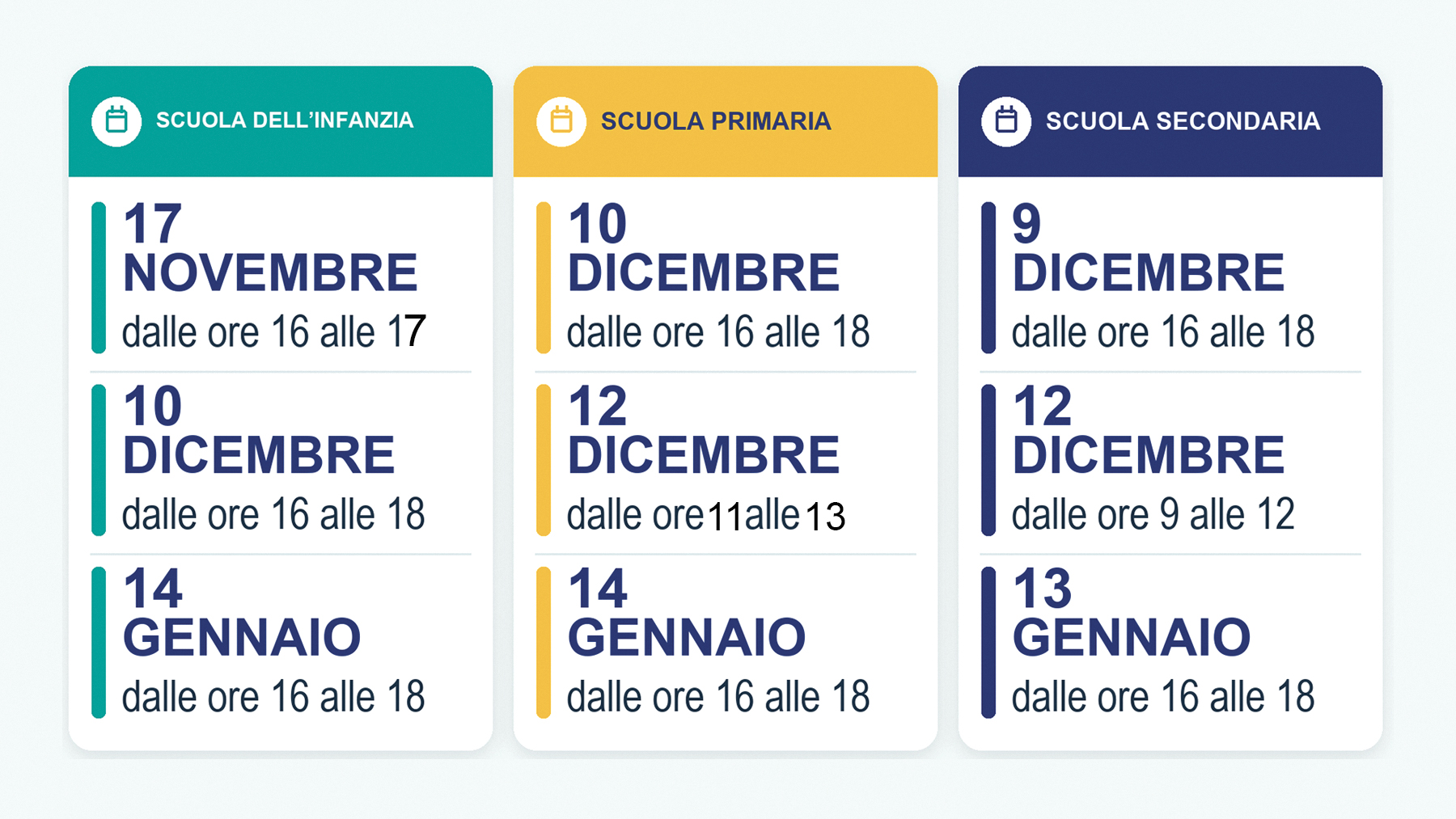 Open Day - le date degli Open Day del nostro istituto...